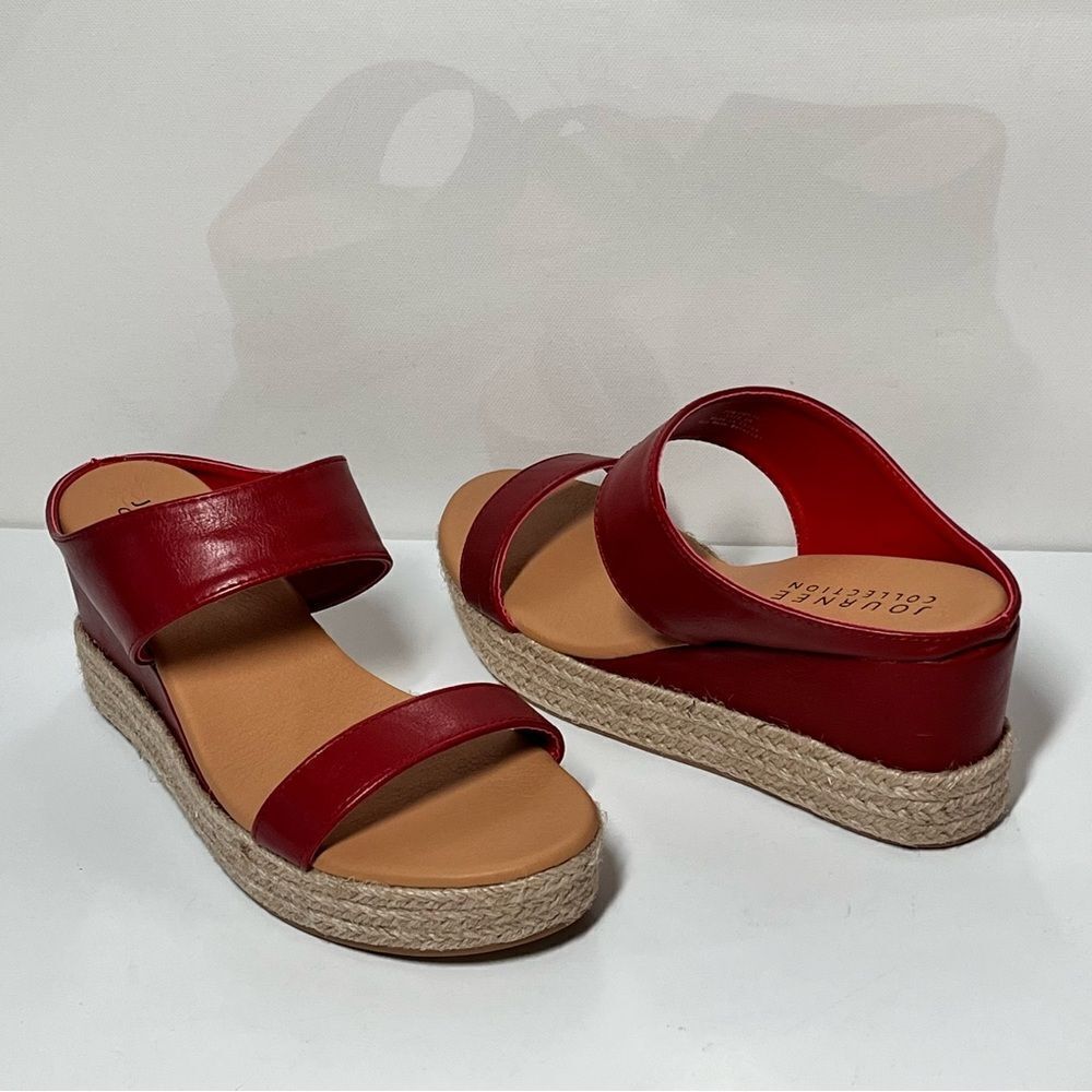 Journee Collection Alissa Wedge Sandals - Picture 3 of 7